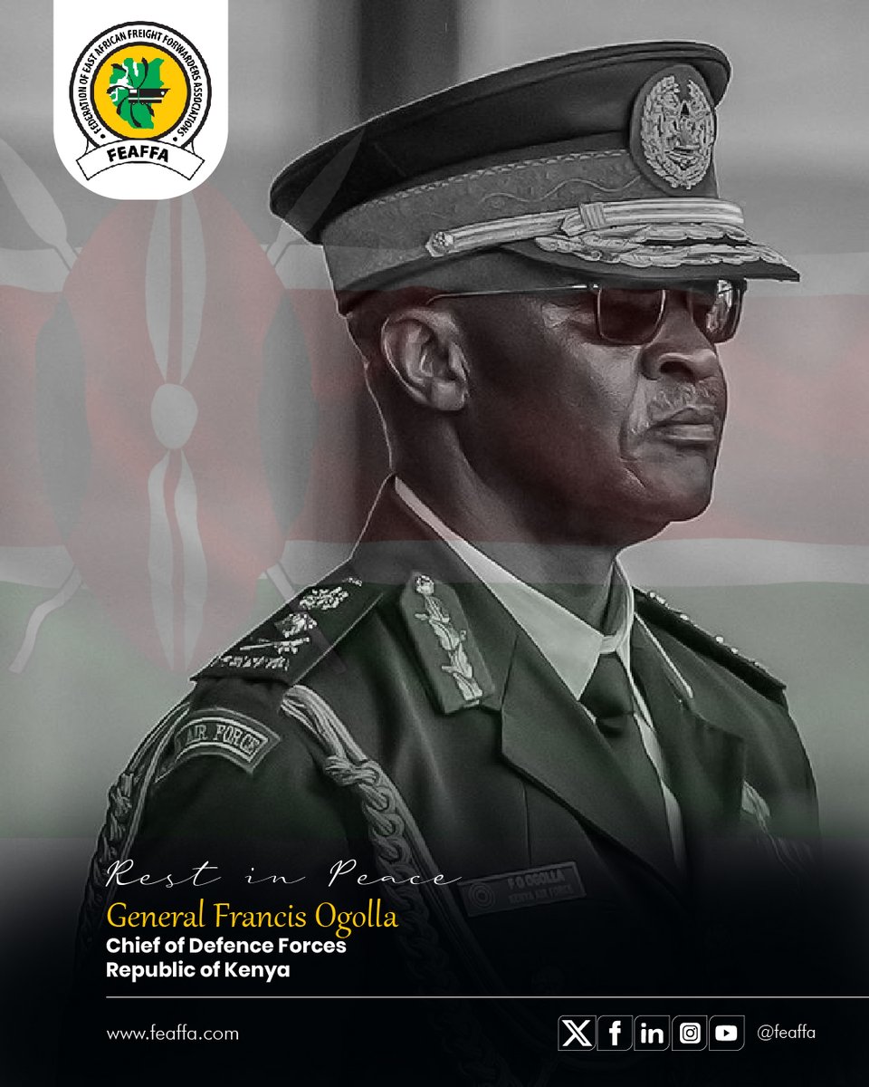 We convey our deepest sympathies and condolences following the demise of General Francis Ogolla, the Chief of Defence Forces of the Republic of Kenya. #RIP #Kenya