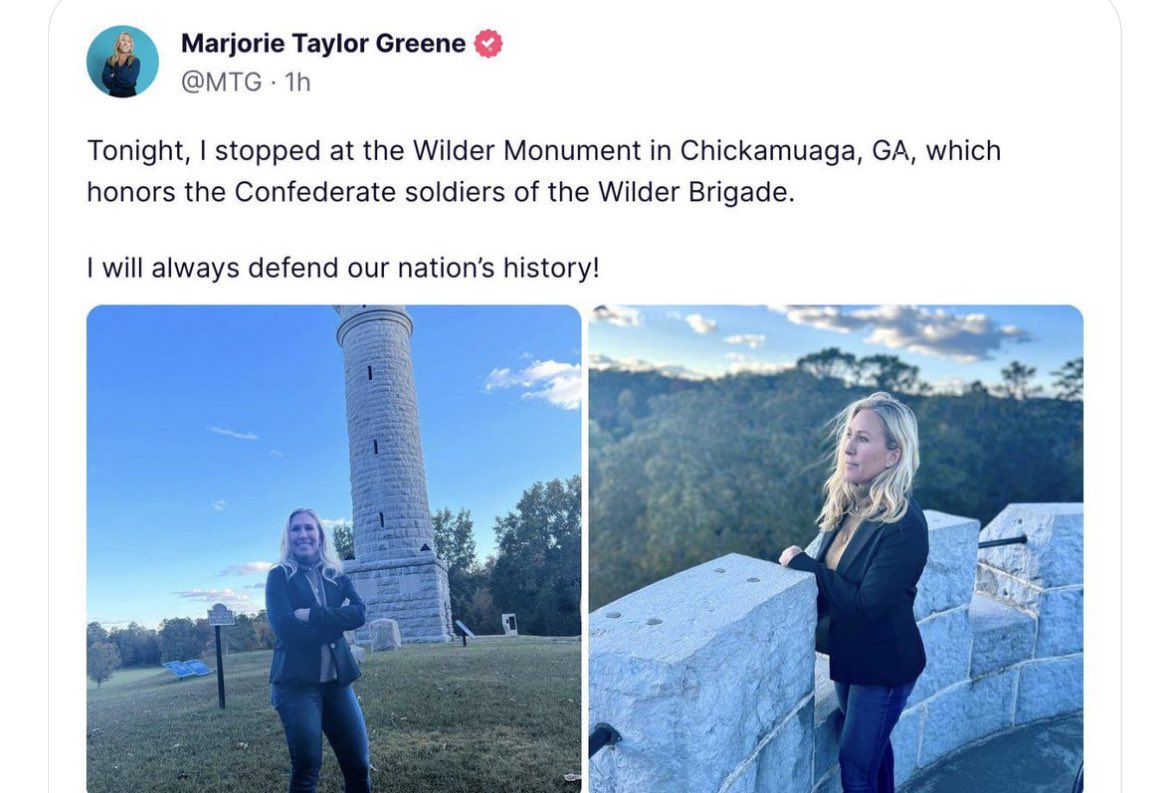 The Wilder Brigade was a Union infantry mounted brigade. Who’s gonna tell her?😂🤣