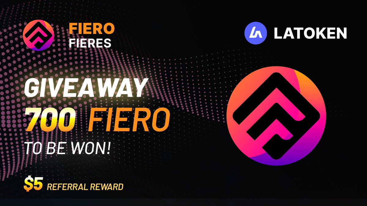 Latoken_cex's tweet photo. 🏆 700 FIERES (FIERO) GIVEAWAY on LATOKEN

✅ Complete all tasks and qualify for the Airdrop.
📲 Share with 5 Friends and Follow.
⏰ April 19, 2024 - April 24, 2024.
🎁 Distribution date: 24 April, 2024

👉 JOIN GIVEAWAY (https://t.co/22NOpS3SdJ)