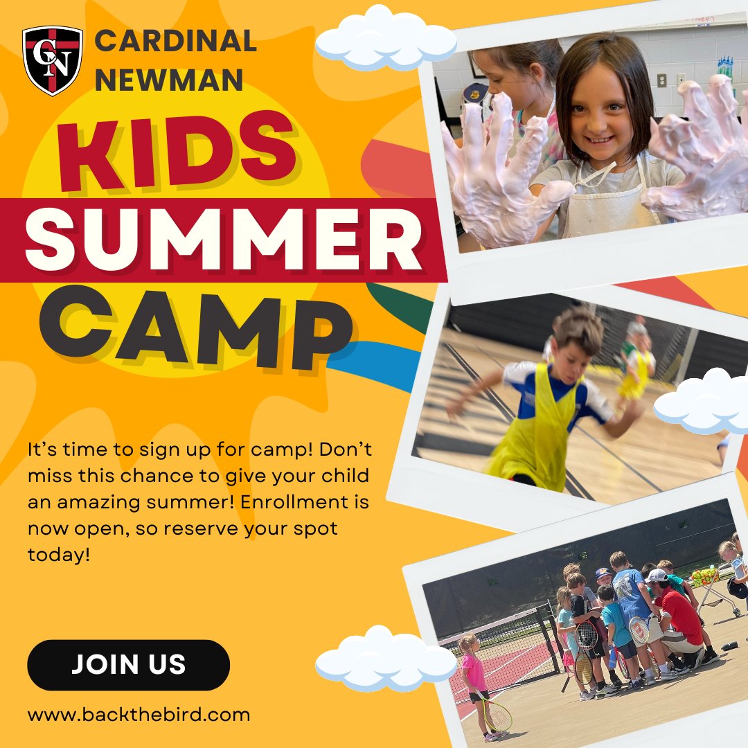 Are you ready for a summer filled with excitement, skill-building? Look no further than CN's lineup of summer camps, catering to the interests & passions of students ages 5-12! From sports enthusiasts to aspiring thespians, we have something for everyone! gofan.co/app/school/SC7…