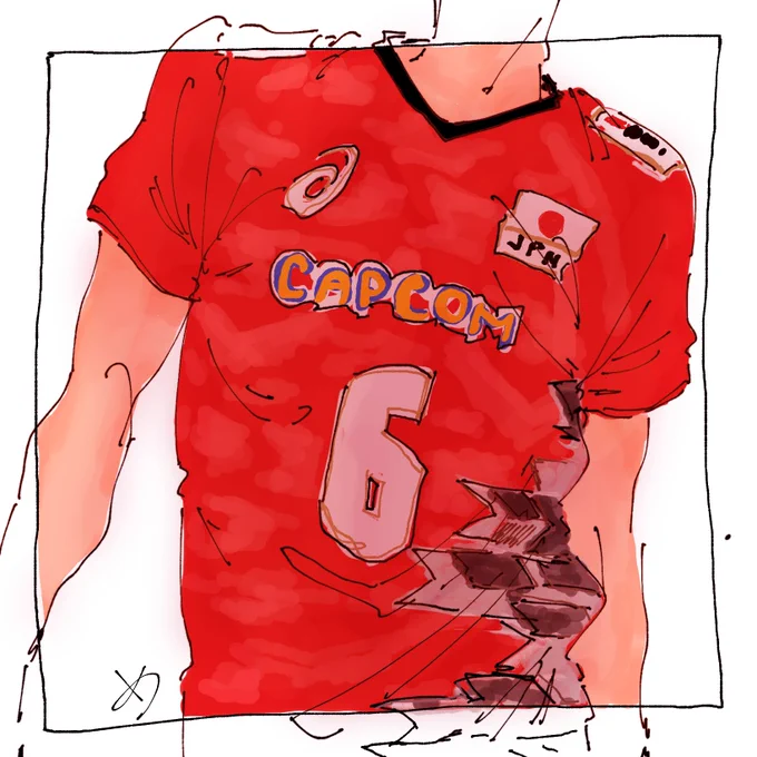 矢がすり模様が結構むずかし〜!!!
ユニ姿たくさん描きたいから模様早く覚えたい💨

#バレーボール日本代表 