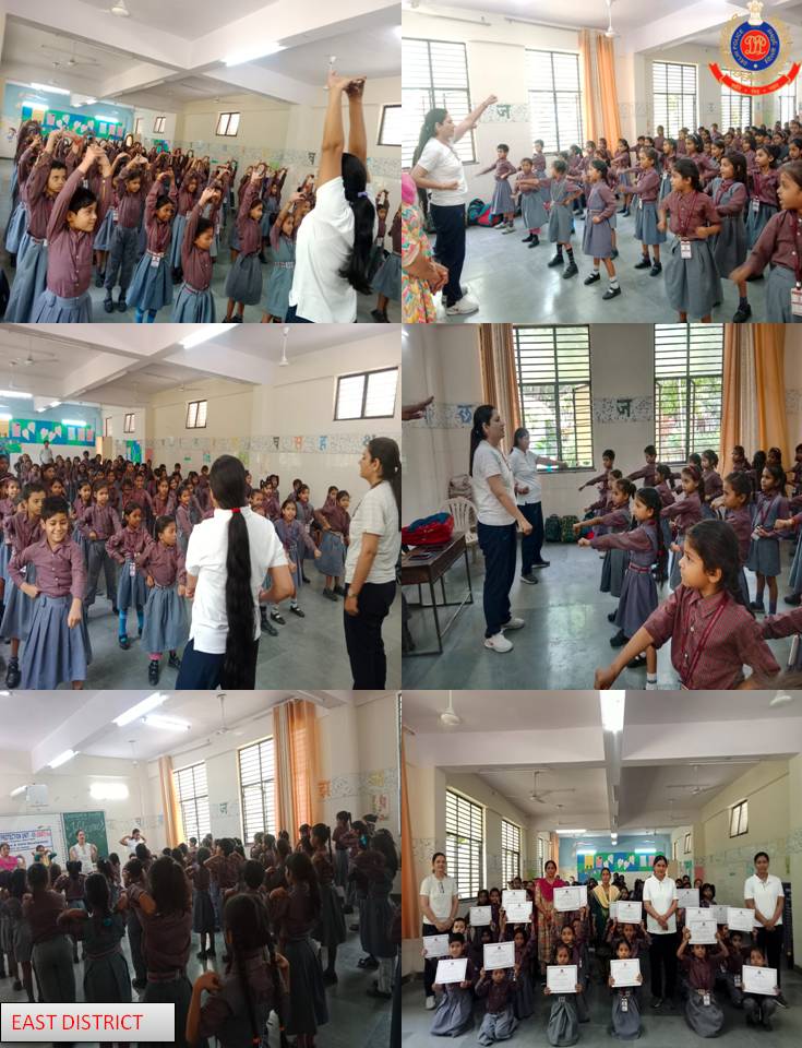 'Empowering our youth with self-defense skills and knowledge! East District, organized a self-defense program in MCD Primary School, Khichripur where 120 students were educated about self defence techniques, good touch & bad touch!

@DelhiPolice
#DelhiPoliceUpdates
@Ravindra_IPS