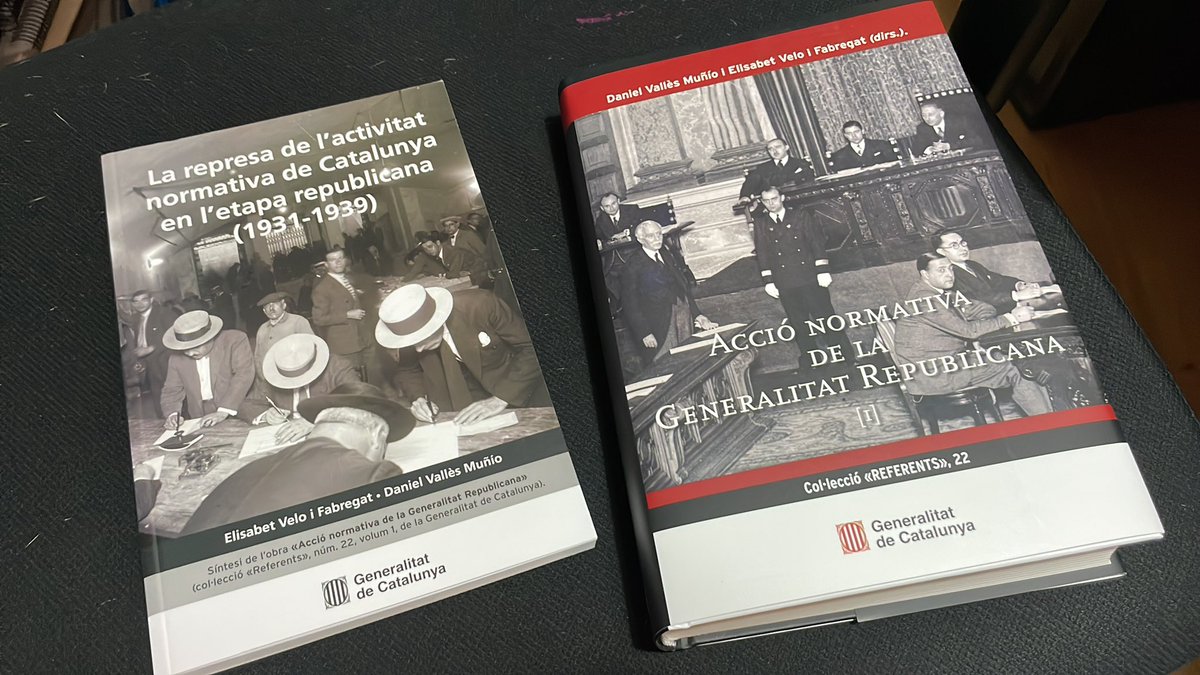 Molt content que hagin arribat just abans de Sant Jordi els dos últims treballs fets amb la @elisabetvelof de la Facultat de @Dret_UAB Moltes gràcies @publicacionscat per la confiança!