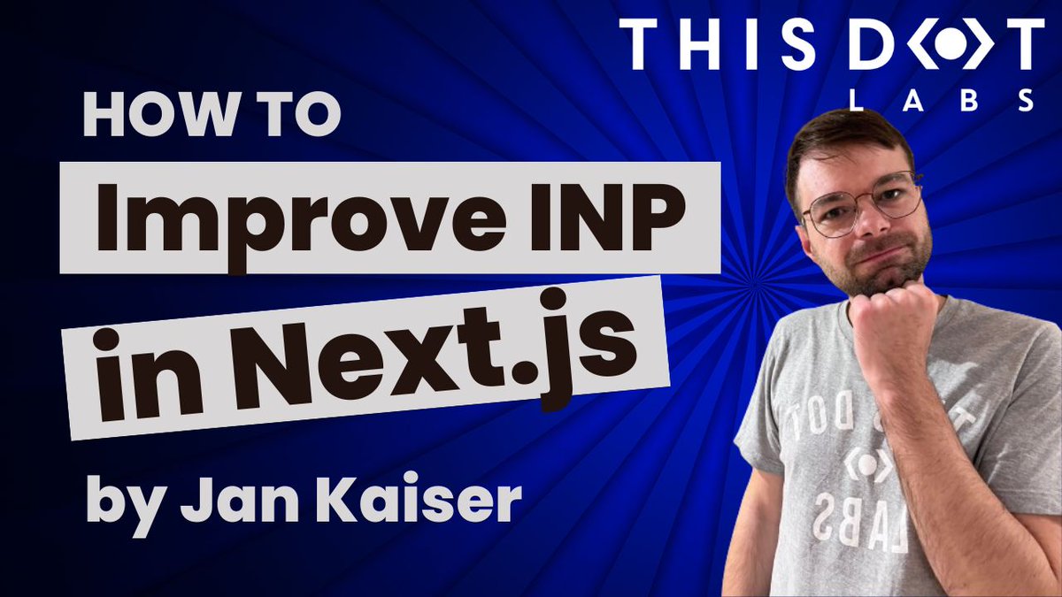 INP, the new Core Web Vital is here! It’s time to quickly improve your Next.js and React apps, and we’re here to help with a new article! thisdot.co/blog/improving…