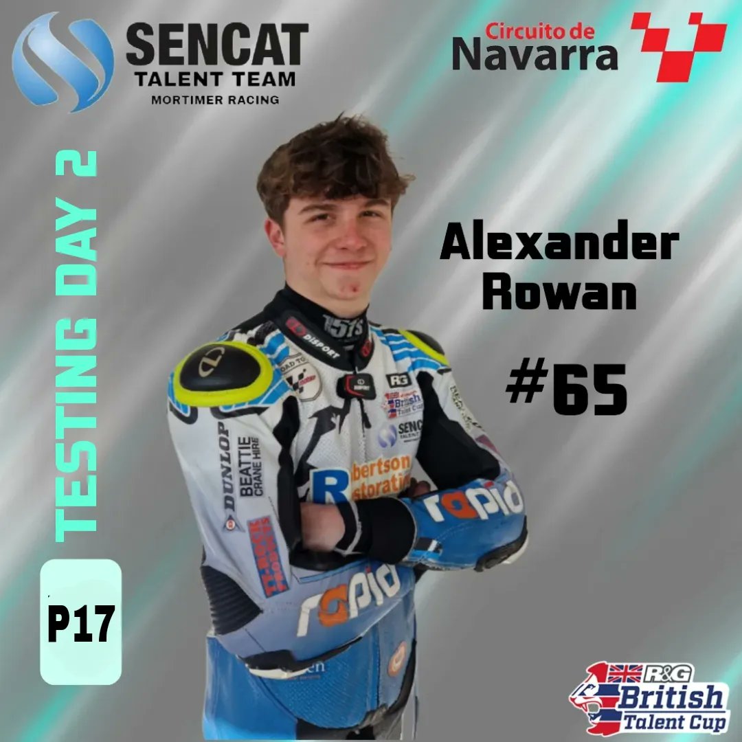 MortimerRacing's tweet photo. That's our R&amp;G British Talent Cup testing wrapped up at the Circuito de Navarra 🇪🇸 

We have completed 3 important sessions today to get us where we need to be, we are ready for race day 👌

Tomorrow we race 🏁 

Race 1 Saturday 17.30 (GMT+2)
Race 2 Sunday 10.35 (GMT+2) https://t.co/WCFXCK700j