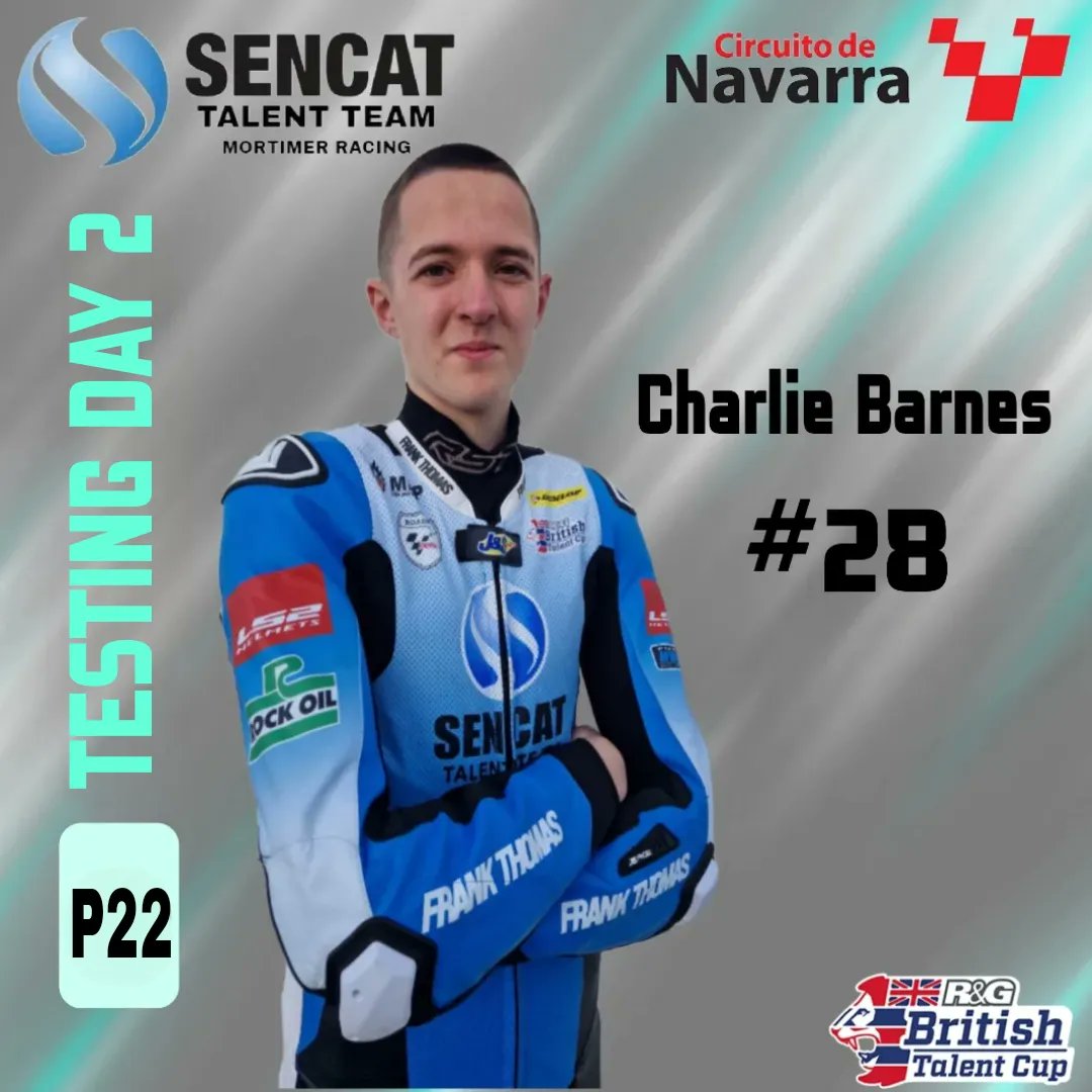 MortimerRacing's tweet photo. That's our R&amp;G British Talent Cup testing wrapped up at the Circuito de Navarra 🇪🇸 

We have completed 3 important sessions today to get us where we need to be, we are ready for race day 👌

Tomorrow we race 🏁 

Race 1 Saturday 17.30 (GMT+2)
Race 2 Sunday 10.35 (GMT+2) https://t.co/WCFXCK700j