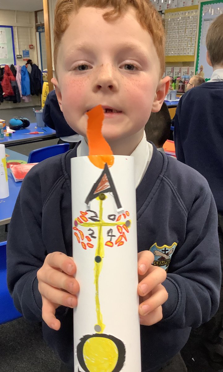 In #ReligiousEducation, Year 1 carefully observed the Easter candle so that they could make their own. #CatholicLife @BCPP__ @RCBirmingham @BhamDES