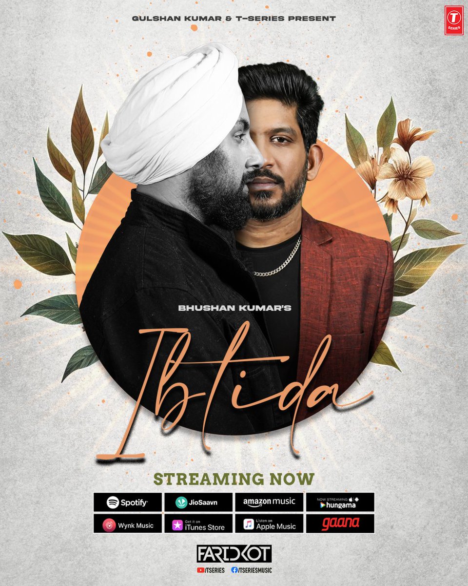 Listen to the love-infused tracks from #Ibtida 💞🎶💫

EP Streaming Now on All Platforms🎧
linktr.ee/Ibtida_EP

#tseries #BhushanKumar @faridkotmusic @IPSinghSings #RajarshiSanyal @JubinNautiyal @raghavcofficial #AbigailPande @SanamJohar @postguru19