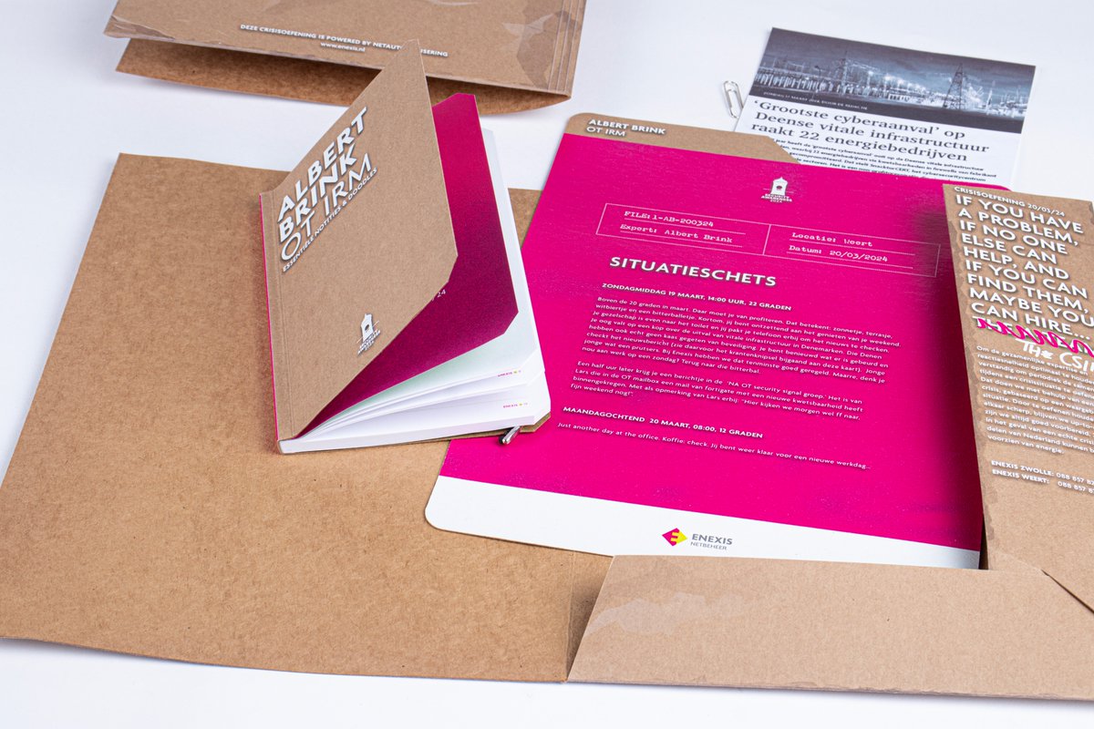 Weer zo een mooie samenwerking met de dames en heren van <a href="/Enexis/">Enexis</a> . De insteek en uitingen van hun Crisis Oefeningen zijn een feit.

Check voor meer:
reynhard.nl/project/enexis…

#Training #branding #campagne #Nijmegen #security #awareness #gridoperator