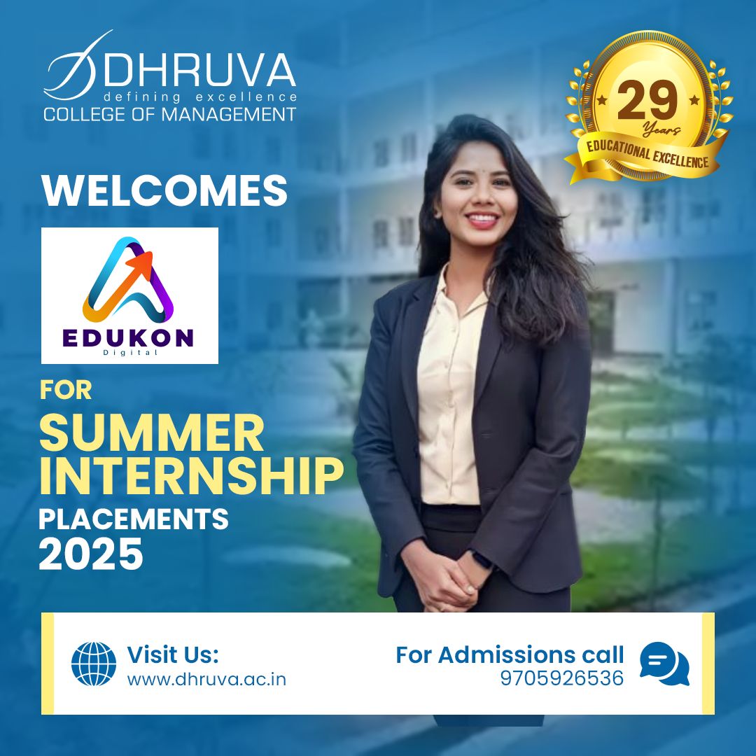 #summerinternship #summerinternship2025 #InternshipPlacement #internships #edukondigital #dhruvacollegeofmanagement