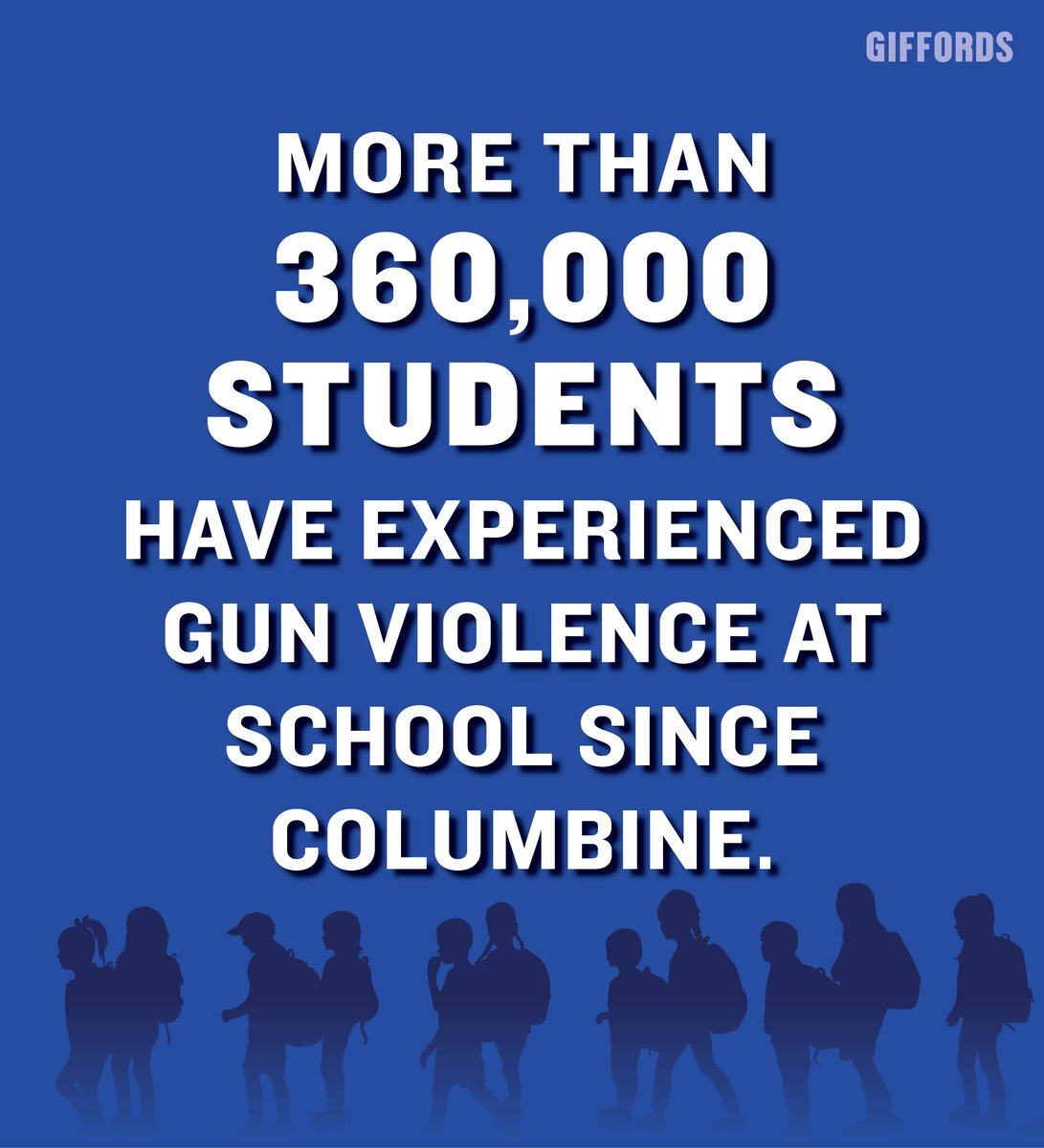 We are failing our children. In the 25 years since the shooting at Columbine High School, hundreds of thousands of students have experienced gun violence at school. Schools should be places of learning—not of carnage.