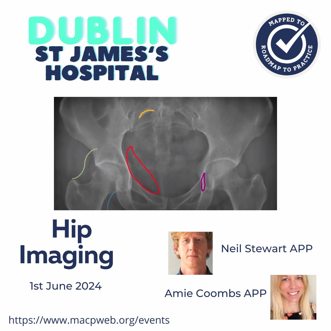 Fancy combining excellent CPD with a weekend in beautiful Dublin? The popular MACP lumbar and hip imaging courses are running on 31/05 and 01/06/2024 - and we have spaces available! Book now at MACPweb.org/events @helschez @Mercephysio @AmieCoombs2 @neilstewart101