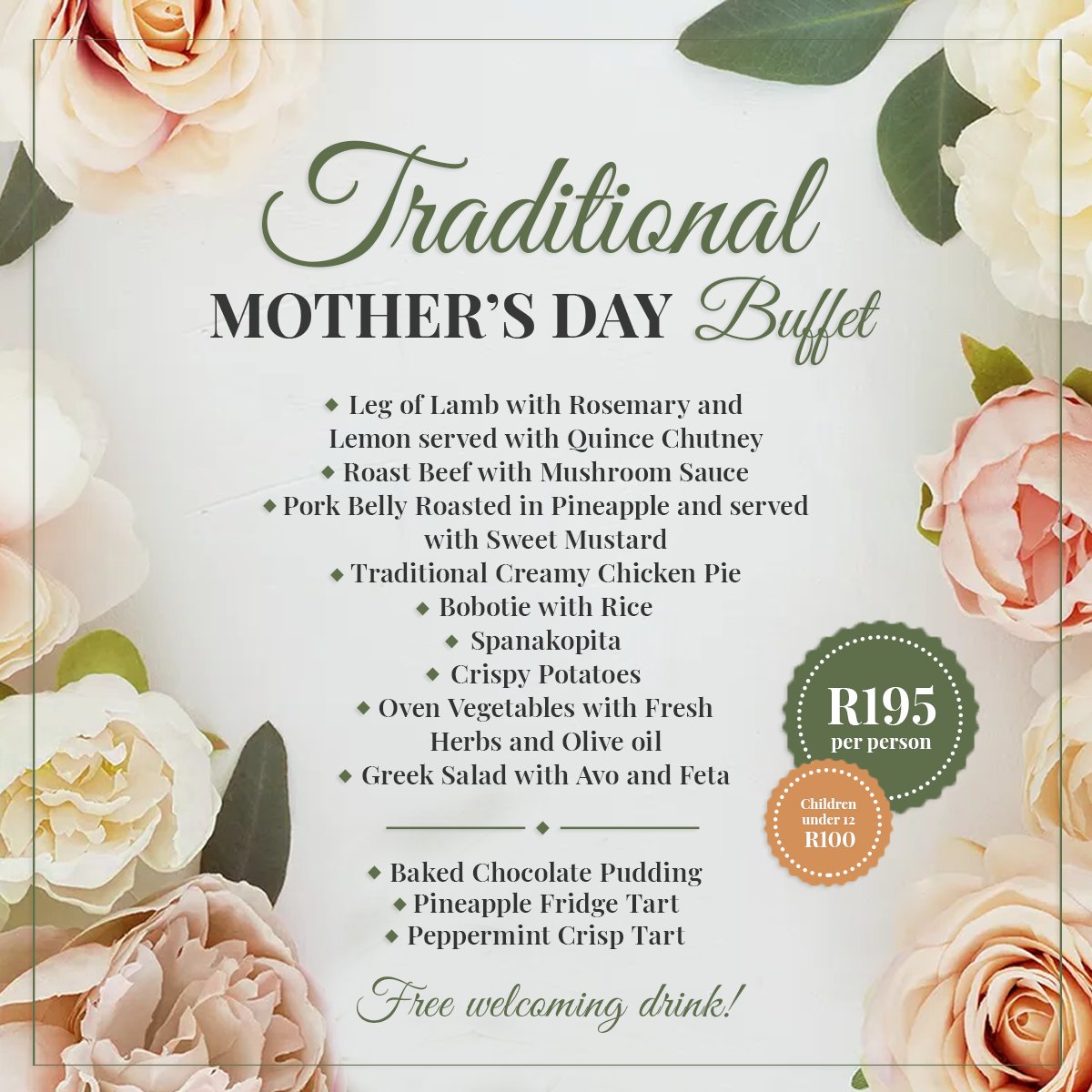 🌷💫 Treat Mom to a #𝑺𝒑𝒆𝒄𝒊𝒂𝒍𝑫𝒂𝒚 at BON COURAGE, Café Maude Restaurant! 💫🌷 Join us on Sunday, 12th May for a heartwarming 𝑴𝒐𝒕𝒉𝒆𝒓'𝒔 𝑫𝒂𝒚 Buffet. Indulge in a delicious spread of traditional favourites crafted with love, and enjoy a complimentary welcome d ...