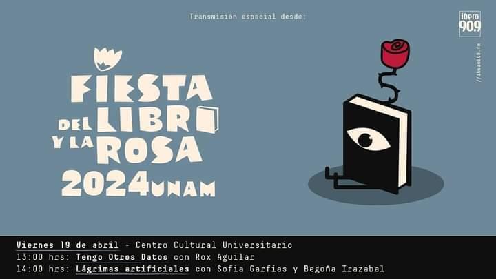 A partir de las 13 horas inicia la transmisión especial de @Ibero909FM desde la Fiesta del Libro y la Rosa de la @UNAM_MX 📻 🐺🐾 Puedes unirte desde ibero909.fm 📚🌹