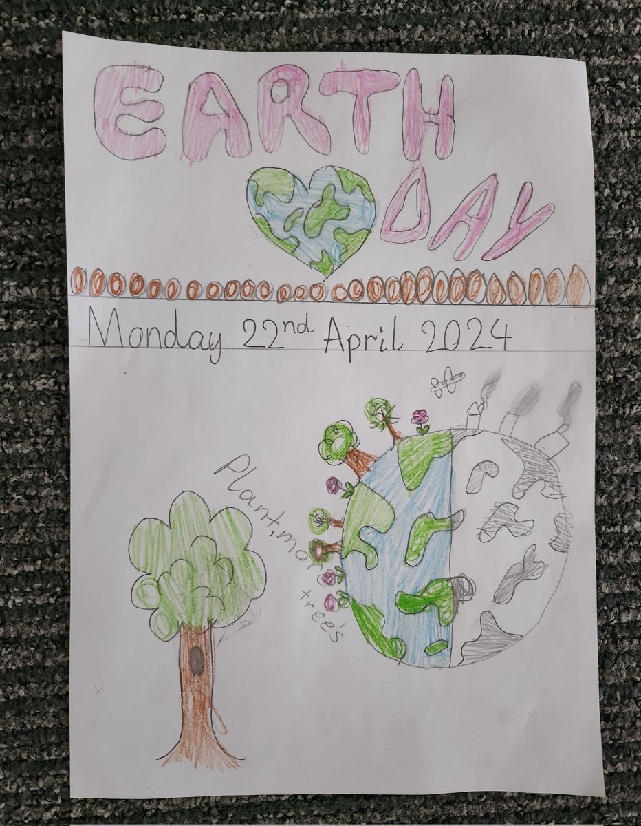 A few of the super Earth Day posters P5C made <a href="/HaysheadPS/">Hayshead PS</a> today ahead of #EarthDay2024 on Monday.