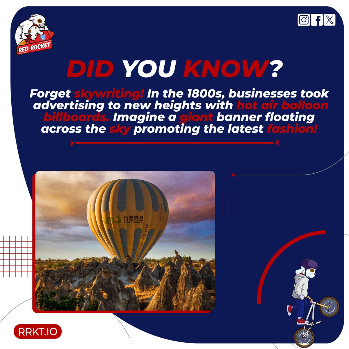 Forget skywriting! In the 1800s, businesses took advertising to new heights with hot air balloon billboards. Imagine a giant banner floating across the sky promoting the latest fashion!
.
Visit our website 👉rrkt.io
.
#websitetraffic #trafficgeneration #seotraffic