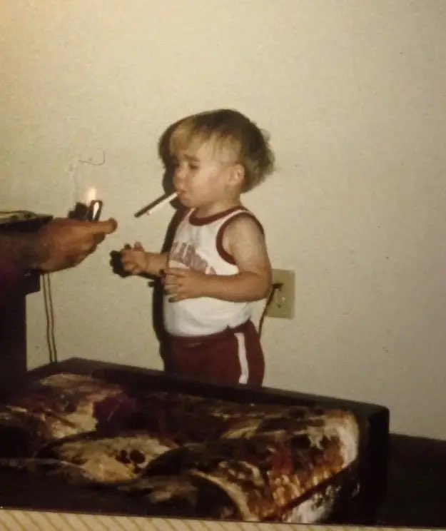 Circa 1971
One of my earliest memories…..Papa used to let me take one puff before he left for work. He called it a “morning buzz” #BestDad