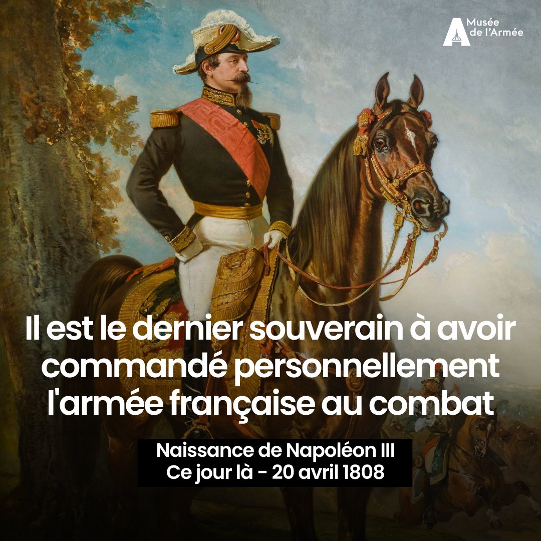 [#CeJourLà] Naissance de Napoléon III Louis-Napoléon Bonaparte, né le 20 avril 1808, est nommé empereur des français sous le nom de Napoléon III le 7 novembre 1852.