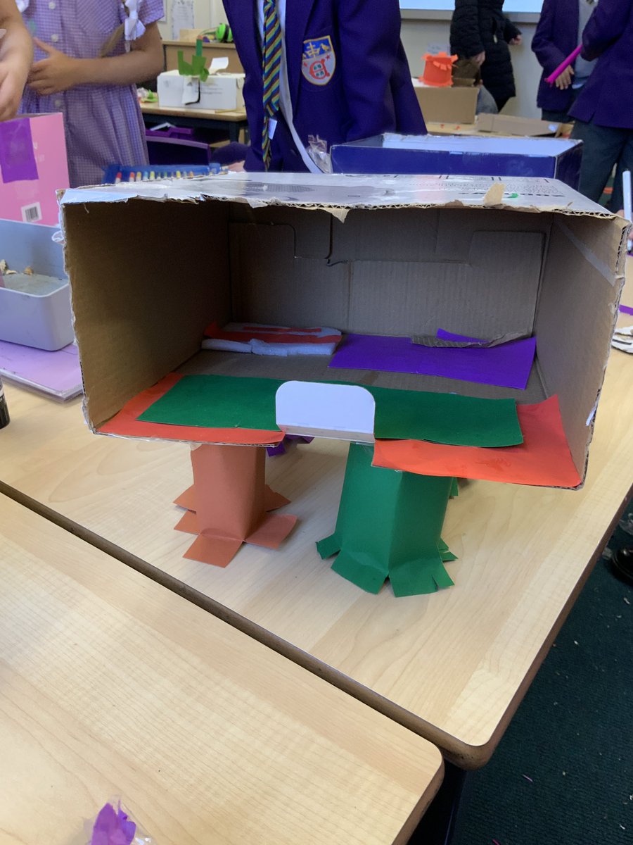 2F have used their design and technology skills to build their Bog Baby a habitat. We all had great fun seeing if our habitats were able to stand without support! #RunnymedeDesignTechnology