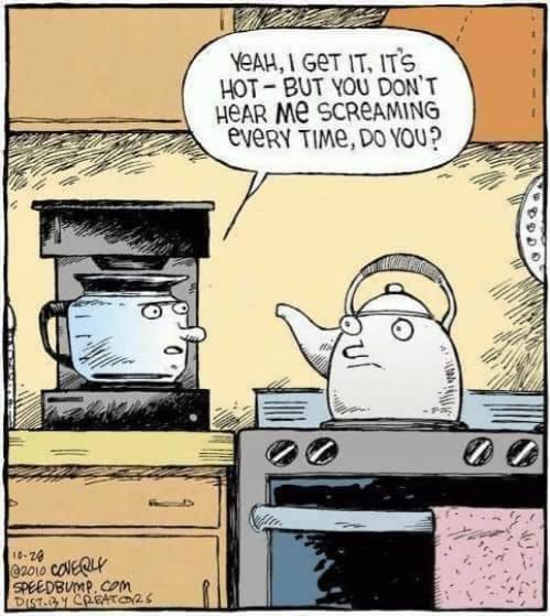 Coffee Venting 🤣☕️ Coffee Pot is like, #IfYouCantStandTheHeat #GetOuttaTheKitchen #HappyFriday