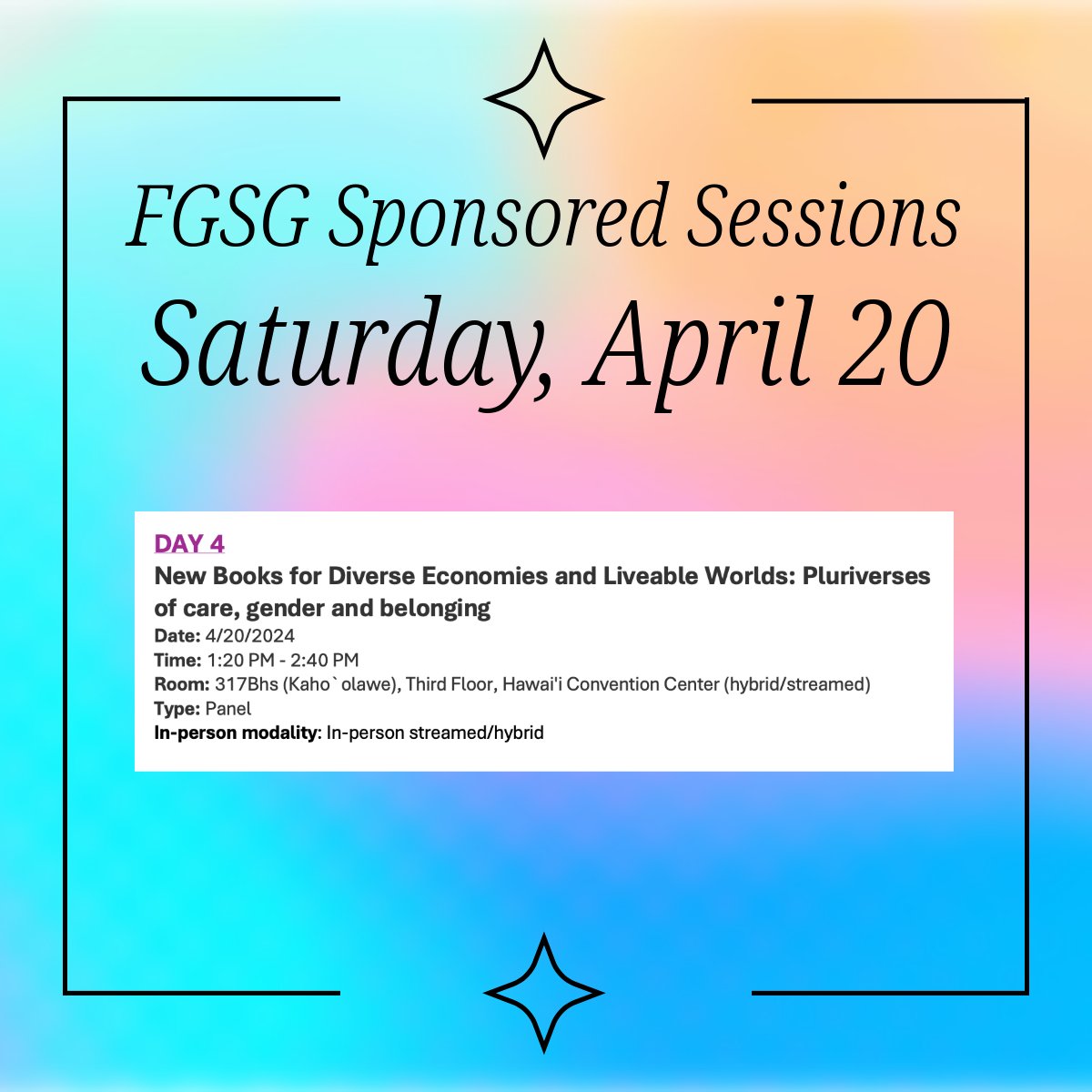 Here's what we have going on @theAAG for Friday and Saturday! #AAG2024