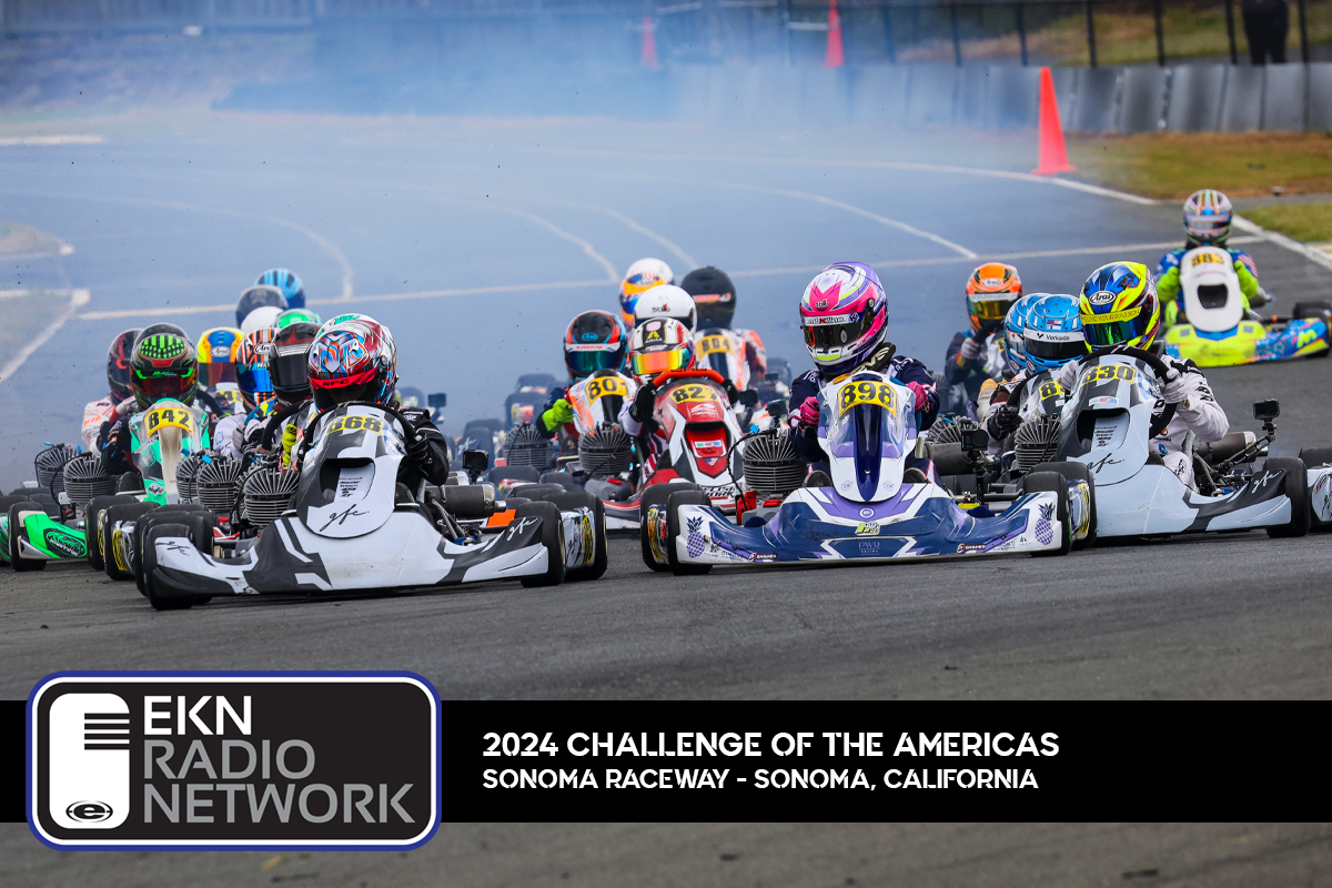 If you missed action last weekend, #EKNRadioNetwork is playing the 2024 Challenge of the Americas finale from Sonoma Raceway. ekartingnews.com/radio iTunes tinyurl.com/yce9lfrh Google tinyurl.com/y94m55gm #EKNatCOTA #TheChallenge #Sonoma #VegaTires #karting