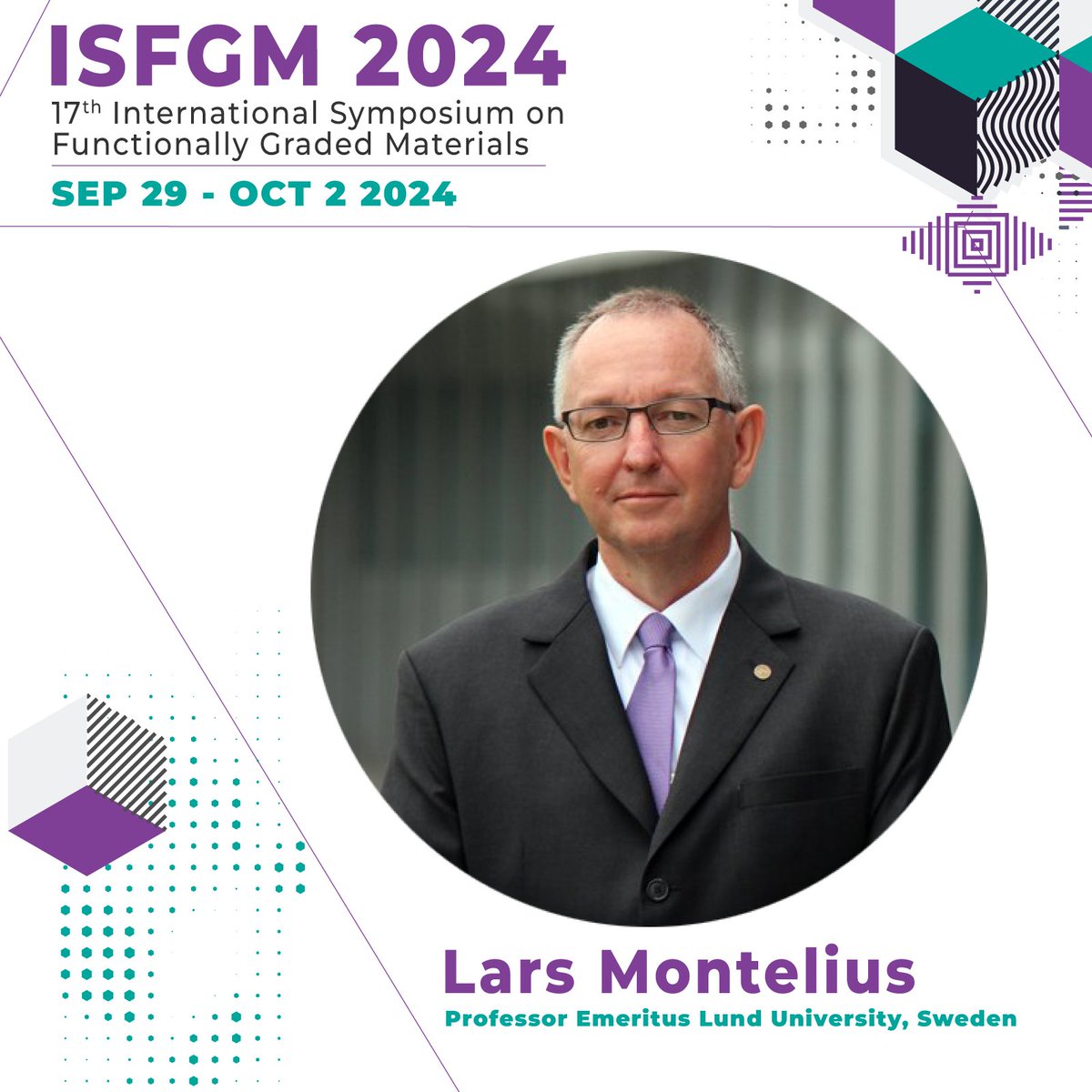 📢Meet our stellar lineup of plenary speakers for the upcoming 2024 Functionally #GradedMaterials (#FGMs) #Conference!

+ Professor Lars Montelius, @lunduniversity.

📢Submit your abstract today: events.inl.int/isfgm2024

#inlnano #abstractsubmission