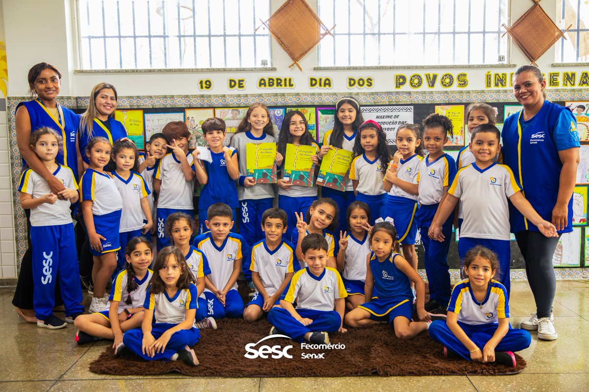 Alunos do 𝑪𝒆𝒏𝒕𝒓𝒐 𝒅𝒆 𝑬𝒅𝒖𝒄𝒂𝒄̧𝒂̃𝒐 𝑺𝒆𝒔𝒄 fizeram uma exposição de livros e contação de histórias em alusão ao 𝐃𝐢𝐚 𝐍𝐚𝐜𝐢𝐨𝐧𝐚𝐥 𝐝𝐨 𝐋𝐢𝐯𝐫𝐨 𝐈𝐧𝐟𝐚𝐧𝐭𝐢𝐥 e 𝐃𝐢𝐚 𝐝𝐨𝐬 𝐏𝐨𝐯𝐨𝐬 𝐈𝐧𝐝𝐢́𝐠𝐞𝐧𝐚𝐬 📚✨

#SescRR #Educação #Livro #PovosIndígenas