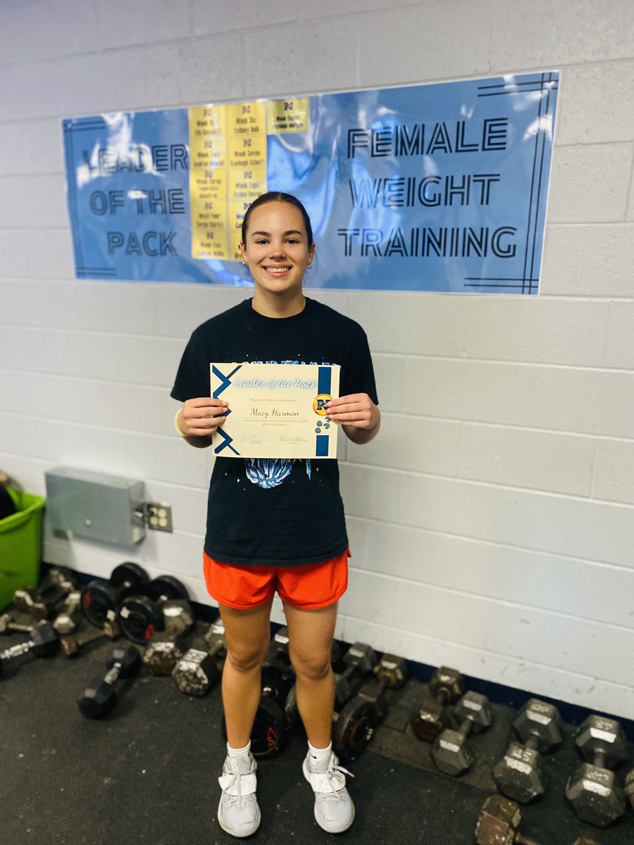 Congratulations to our Week 13(2nd block class) Macy Harmon with Basketball #challengethepack @NPHSLadyHoops