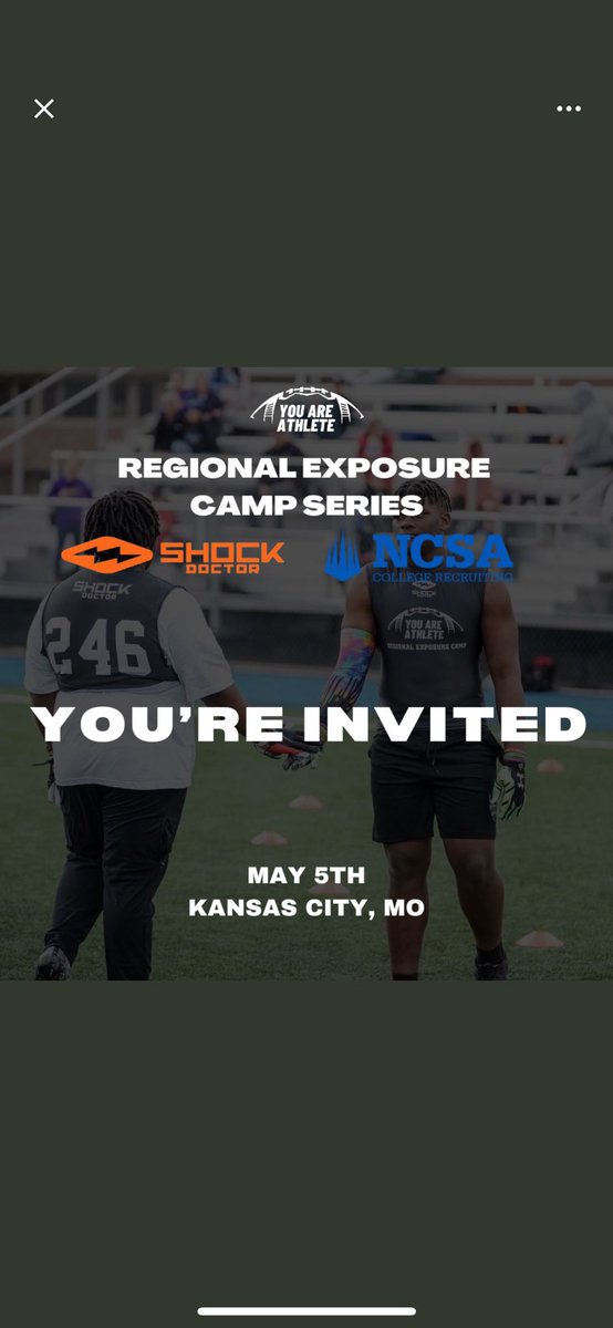 Appreciate the invite. Can’t wait to preform @ShockDoctor @youareathlete @FootballTHS