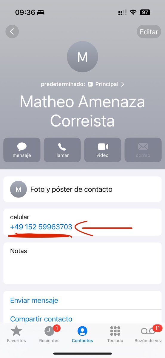 SoyBelenix's tweet photo. Hola amigos , he recibido otra amenaza correista , por lo que quiero saber si alguien de mis seguidores puede ayudarme rastreando desde que IP se conectó el día de ayer hasta las 02:00 de la madrugada este nro: +49 152 59963703 … esta persona es la misma que creó un perfil de Facebook con mi foto de perfil y nombres (foto de portada de Fernando Villavicencio) amenazandome de muerte solo por exponer a la banda de CRIMINALES de la RC5 y decirles sus verdades. @FiscaliaEcuador pongo en su conocimiento un CORREISTA fanático más que amenaza a los que tenemos libertad de expresión y pensamos diferente a unos cuantos zurdos. 👇🏻