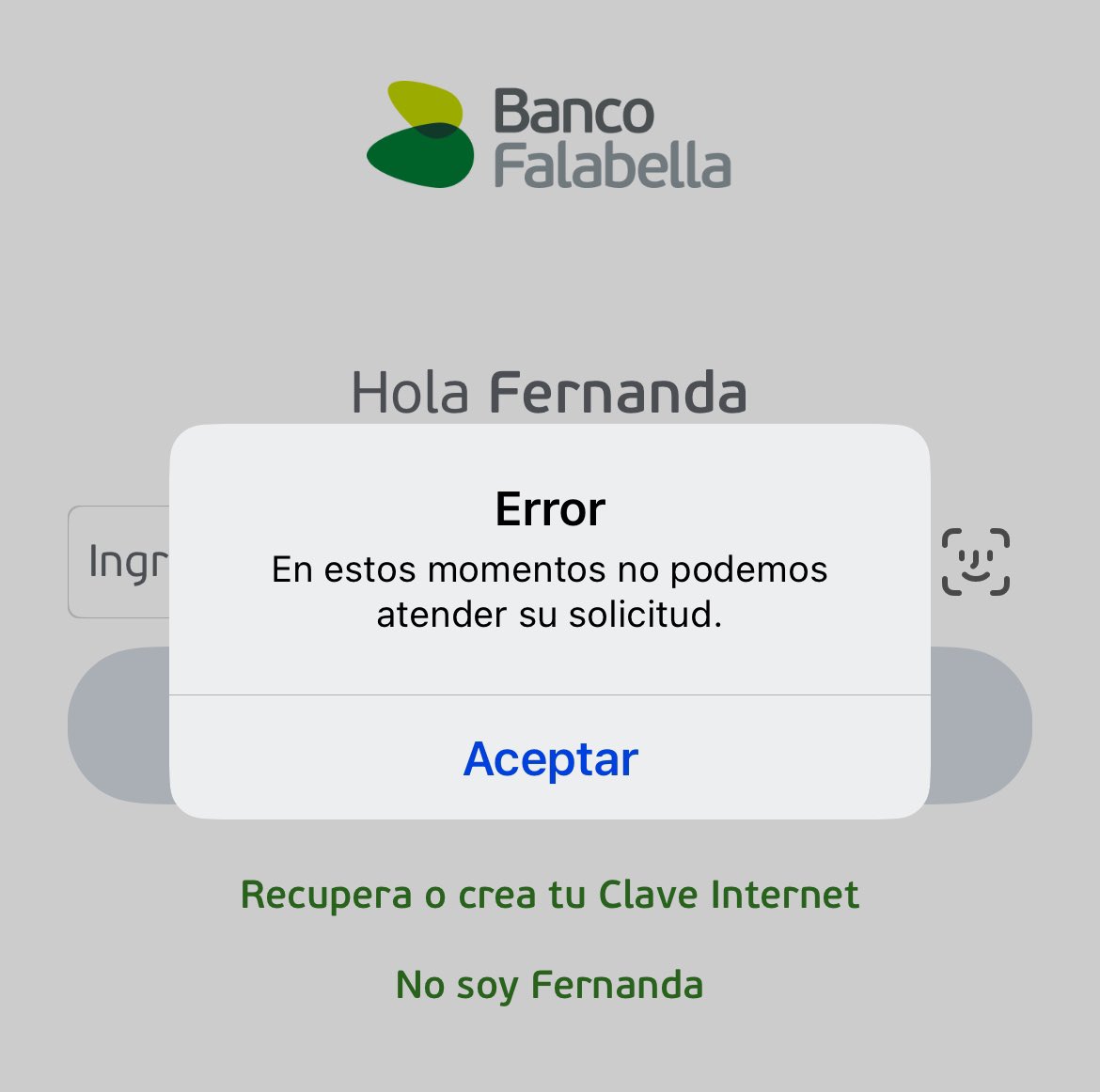 lafercontrerass's tweet photo. @Banco_Falabella no puedo ingresar a mi cuenta por el celular ni por el computador https://t.co/8Jru5uUs4b