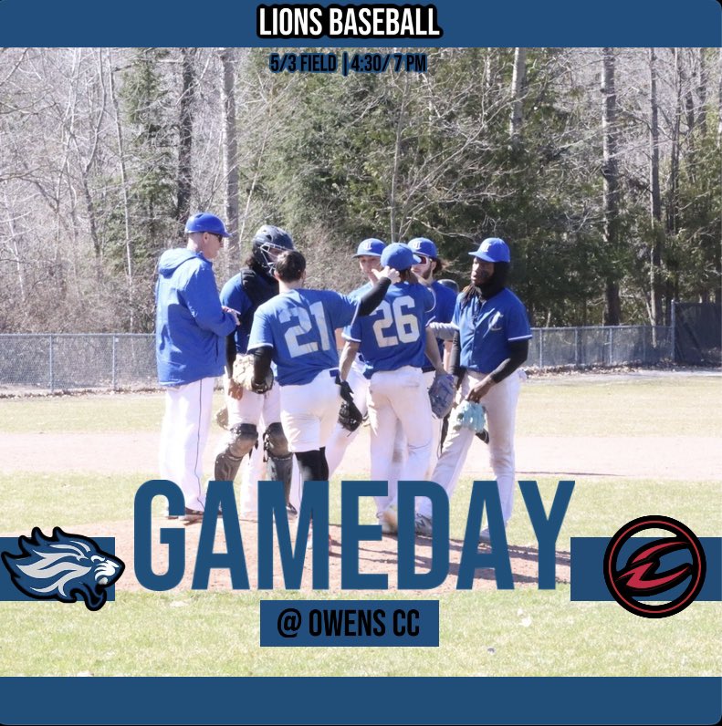 ITS GAMEDAY! The Lions take on the Express tonight at 4:30 in Toledo! 

🆚 Owens Community College
📍 5/3 Field, Toledo, Ohio
⏰ 4:30 &amp; 7:00 PM

If your planning on coming down to the game tickets may be purchased at the box office while supplies last!