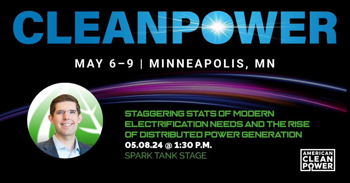 Join me at the @USCleanPower Expo 2024 in Minneapolis on May 8th to learn more about the current state of the grid and how @Hyliion's #KARNO technology is paving the way towards a sustainable future. #CLEANPOWER24