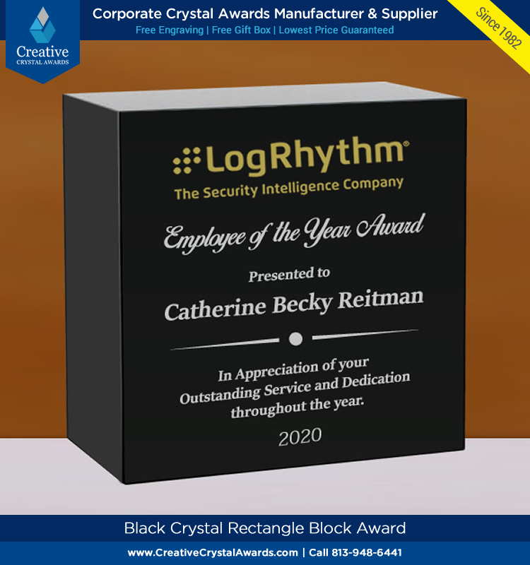 Need simple yet elegant crystal #awards at affordable price? Get this black crystal rectangle block #award for employee with free engraving. creativecrystalawards.com/product/black-…

#crystalblock #blackcrystal #black #rectangle #crystalawards #corporateawards #recognitionawards #employeeawards