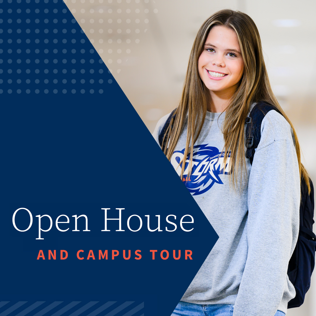 NEXT WEEK! We have Open House events on both Davie (April 23) & Davidson (April 27) campuses next week. We hope you come and discover the amazing opportunities waiting for you at Davidson-Davie. Don't miss out...learn more and register now at openhouse.davidsondaive.edu.