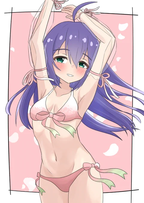 杏奈 春っぽさビキニ #気温が高いので気が早いが水着絵が見たい 