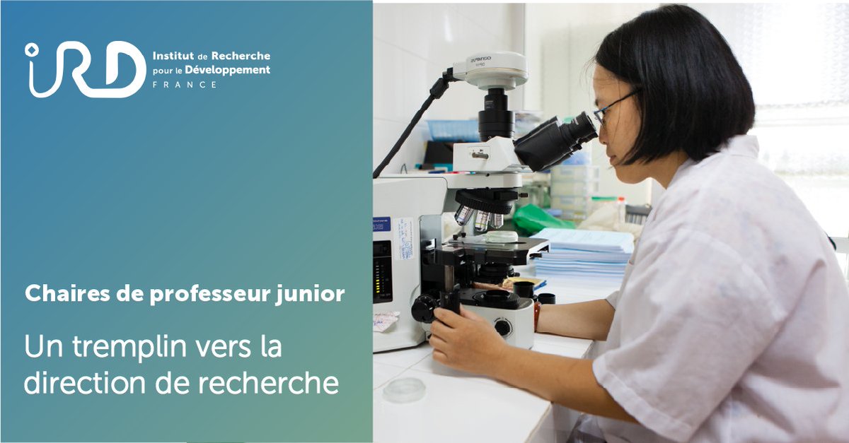 #IRDEmploi |👉 J-3 pour déposer sa candidature aux chaires de professeur junior #IRD 2024 ⚡️Pour qui ? Tous les chercheurs (F/H) titulaires d’un doctorat, sans distinction de nationalité ni limite d’âge 💡Nos 6 offres : ird.fr/chaires-de-pro… ⏰Avant le 22/04 à 23h59 [CET]