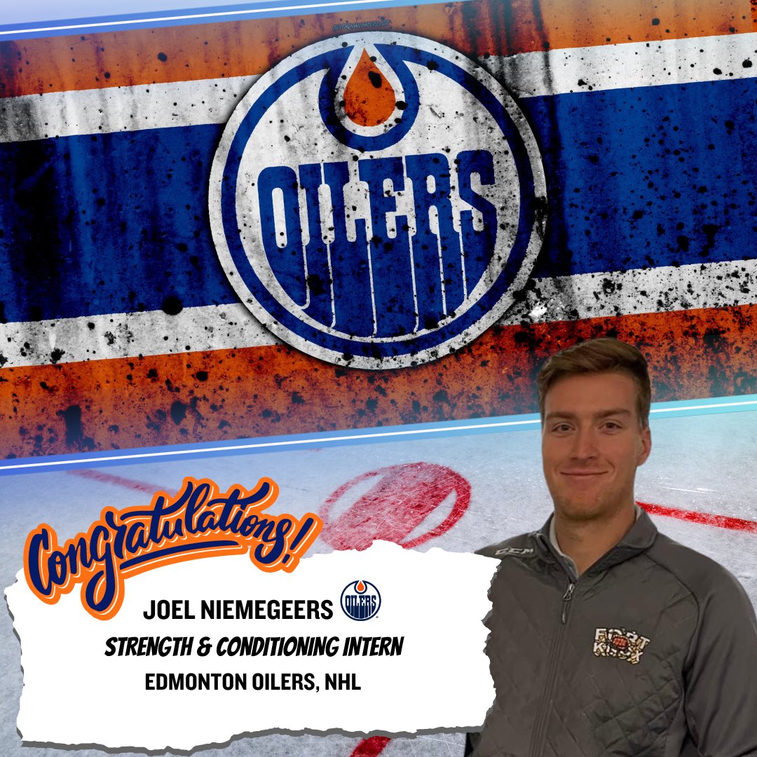 The Fort Knox Junior Hockey Club is pleased to announce that Assistant Coach, Joel Niemegeers will join the Edmonton Oilers at the conclusion of their season as a Strength & Conditioning intern. We appreciate all Joel has done for the Fort Knox as both a player and a Coach!