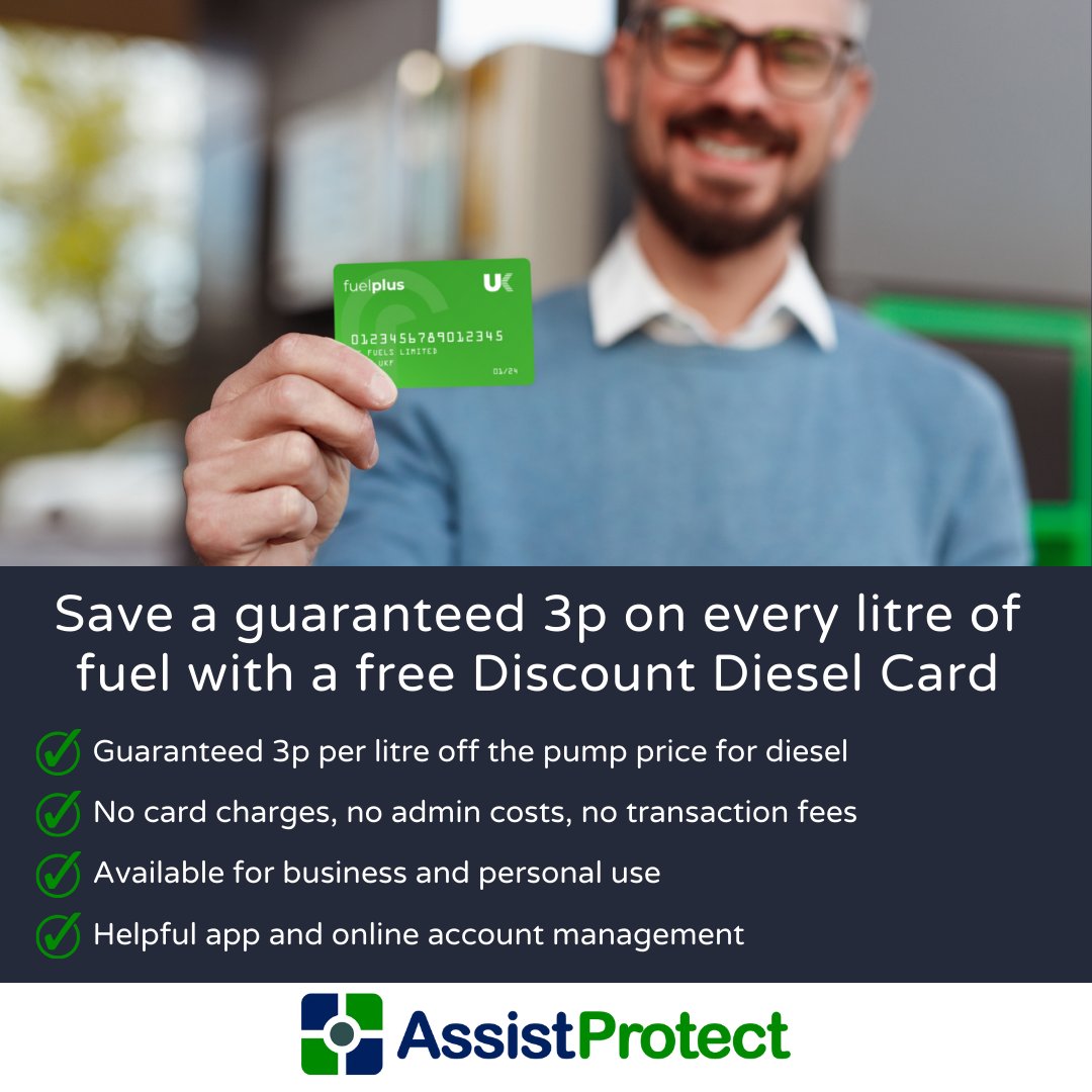 Save money on your diesel with @Assist_Protect exclusively with The Blue Sky Social Care Card!💙💜

#BlueSkyCard #discount #SocialCare