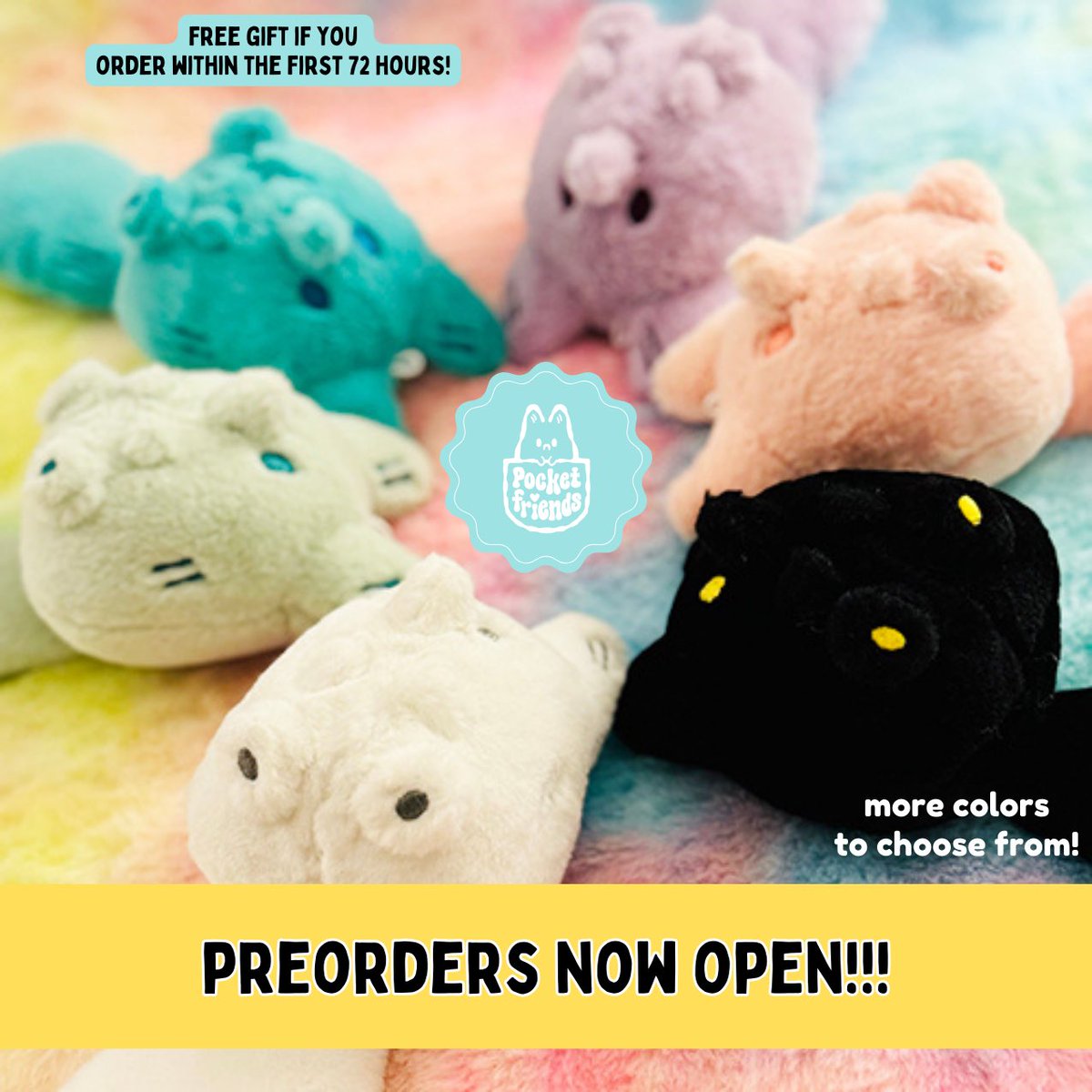 If you missed the campaign, now is your chance to take home some Pocket Friends plush toys! If you within the first 72 hours then you get a free gift!