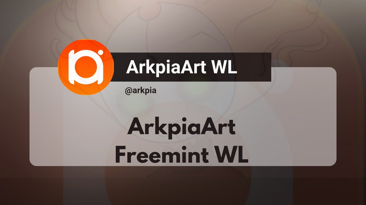 Join ArkpiaArt WL giveaway 17X Freemint WL! ▶️ Follow: @ded_hedz & @arkpia ▶️ ❤️ and ♻️ ▶️ Comment your $Apt address Winners chosen randomly... LFG!