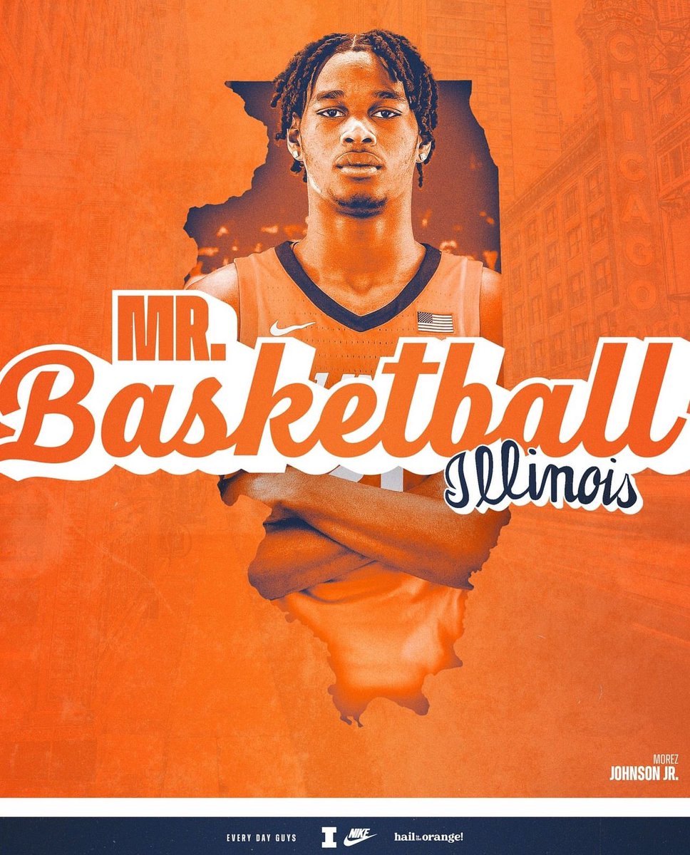 I’m looking forward to covering Big Mo! Lucky No. 13! He’s the 13th Mr. Basketball from the state of Illinois to stay home and wear the 🧡💙 since the great Bruce Douglas arrived on campus in 1982 from Quincy! @more zjohnsonJr @BBarn64