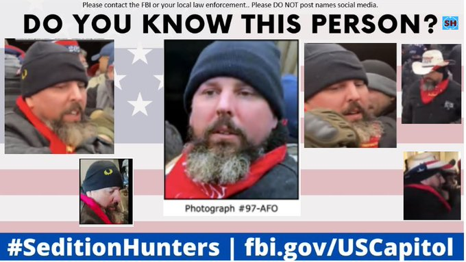 SeditionHunters's tweet photo. Joshua John Portlock aka #ProudBoyCowboy sentenced to 20 months followed by 2 years of supervised release with unspecified conditions. Ordered to pay a $100 special assessment and $2,000 Restitution https://t.co/up7HXx3QLk