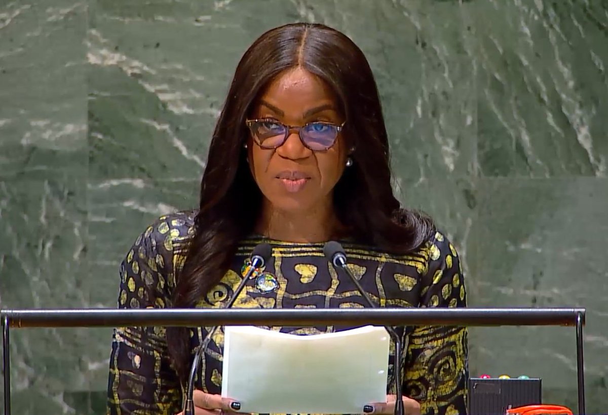 @UN_PGA @SustDev @UN_Energy Damilola Ogunbiyi @DamilolaSDG7, calls for increased cooperation to build on momentum of UN Decade of Sustainable Energy for All & galvanize greater support to put energy at centre of sus devt agenda. #SDG7, #CleanEnergy, #UNGASustainabilityWeek @SustDev @UN_Energy @SEforALLorg