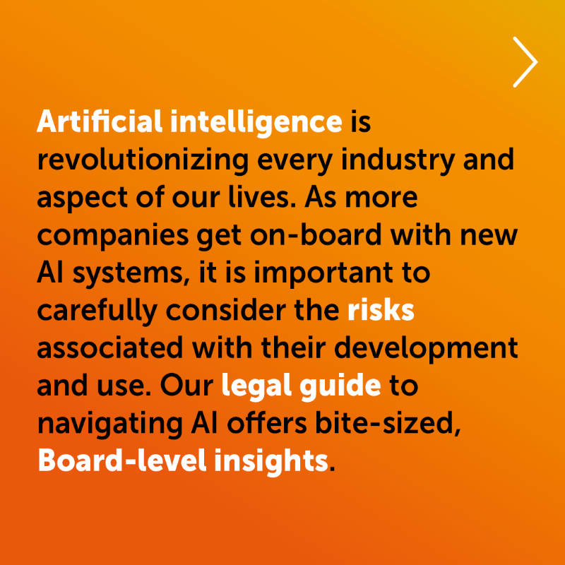 ESgloballaw's tweet photo. #ResponsibleAI systems have potential to bring about positive changes in the business landscape. What it means for #AI systems to behave responsibly is a discussion engaging governments, regulators and businesses worldwide. Check out our legal guide to navigating AI, All AI-Board