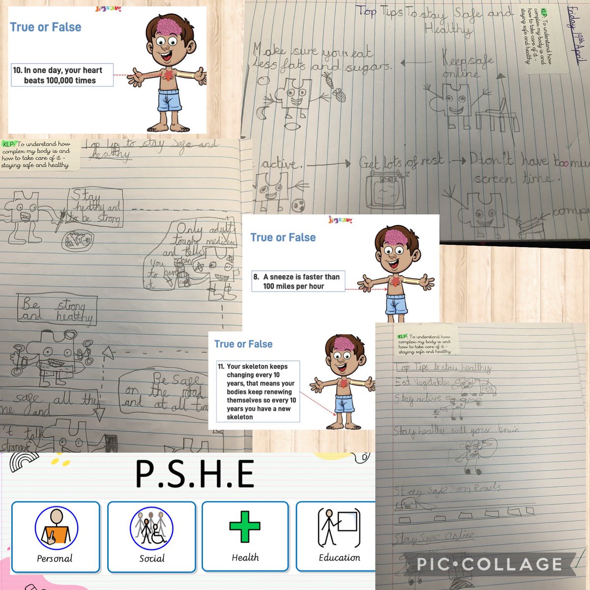 In PSHE, Year 3 have been learning some amazing facts about the human body! We then made infographics showing some top tips to keep safe and healthy! #healthyme #pshejigsaw