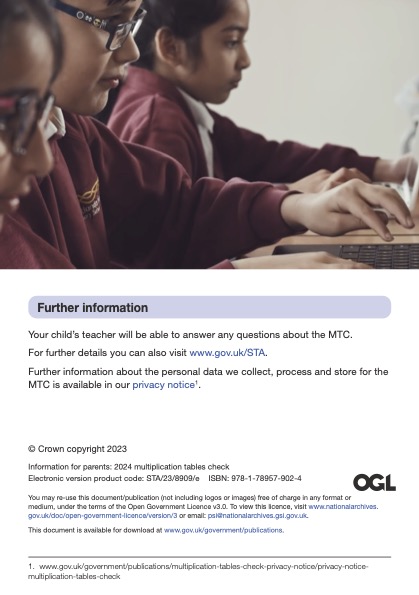 We are fast approaching the first week of June, where our Year 4 pupils will undertake the Multiplication Tables Check. 
Fluency in the times tables up to 12x12 is absolutely essential for accessing the majority of the KS2 maths curriculum. #StHerbertsMaths