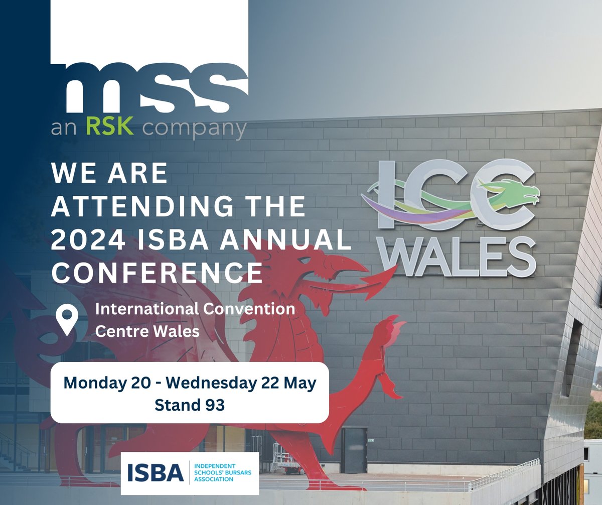 We look forward to representing <a href="/RSKGroup/">RSK</a> in the upcoming Independent Schools'​ Bursars Association conference next month.
 
Visit us at the RSK stand 93 and discover how our services can benefit you.
 
➡️ themssgroup.co.uk
 
#isba #independantschools #education #school