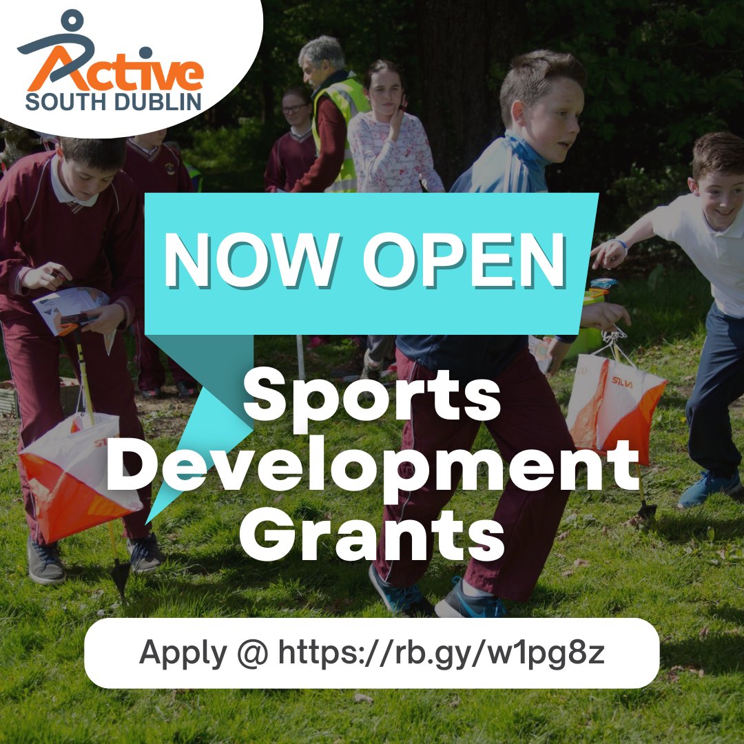 🌟 Attention Clubs, Organizations, and Community Groups in South Dublin County! The Active South Dublin 𝗦𝗽𝗼𝗿𝘁 𝗗𝗲𝘃𝗲𝗹𝗼𝗽𝗺𝗲𝗻𝘁 𝗚𝗿𝗮𝗻𝘁 𝗮𝗽𝗽𝗹𝗶𝗰𝗮𝘁𝗶𝗼𝗻 𝗶𝘀 𝗡𝗢𝗪 𝗢𝗣𝗘𝗡! #ActiveSouthDublin #SportDevelopmentGrant Apply Here: rb.gy/w1pg8z 📝